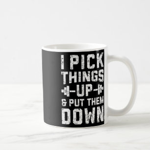 Caneca De Café Eu Pego Coisas E As Coloquei Na Malhação De Camisa