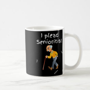 Caneca De Café Eu Pleiteio Senioristis. Homem Idoso Mulher Envelh