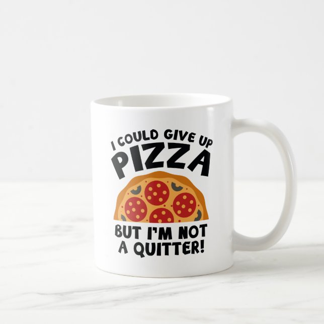 Caneca De Café Eu Poderia Desistir De Pizza (Direita)