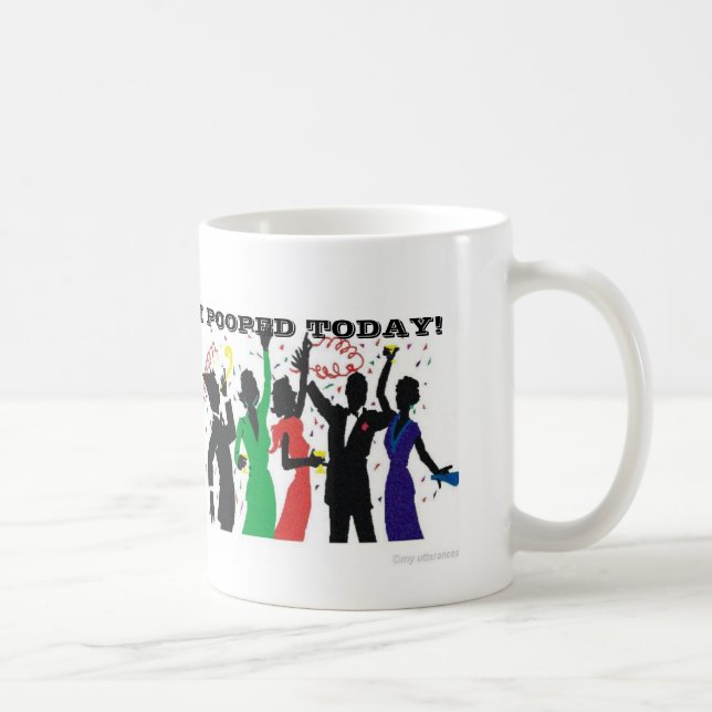 Caneca De Café Eu Pooped agrido hoje; Tome 2 (Direita)