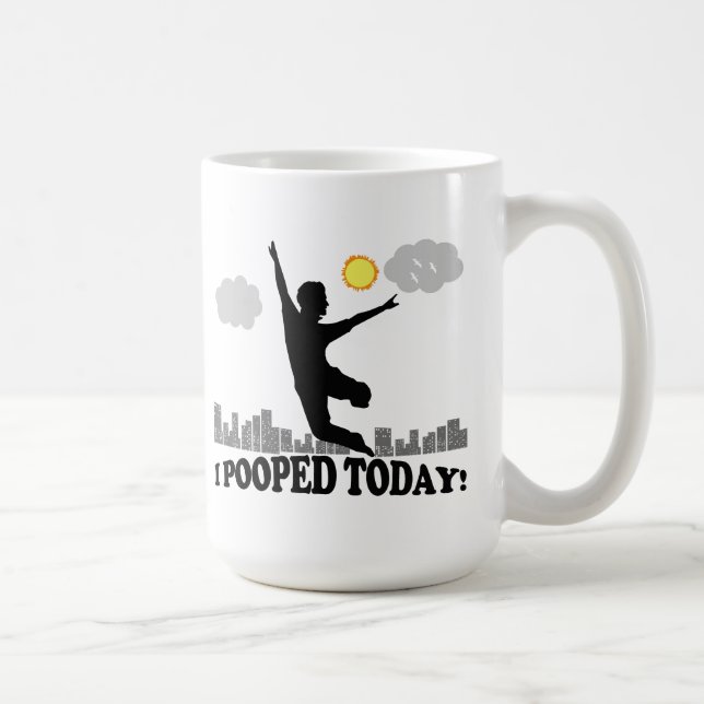 Caneca De Café Eu Pooptei Hoje (Direita)
