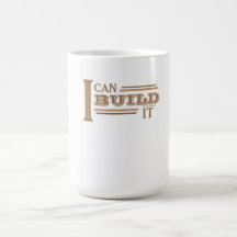 Caneca de Café Eu Posso Construir (Branco)