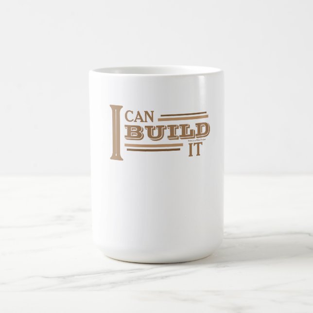 Caneca de Café Eu Posso Construir (Branco) (Centro)