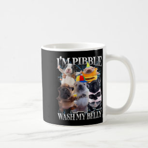 Caneca De Café Eu Posso Lavar Minha Barriga Cachorro Engraçado Li