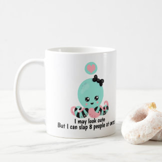 Caneca De Café Eu posso parecer um belo colo 8 Pessoas Octopus En