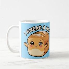 Caneca De Café Eu Preciso de um Abraço — Pão Kawaii