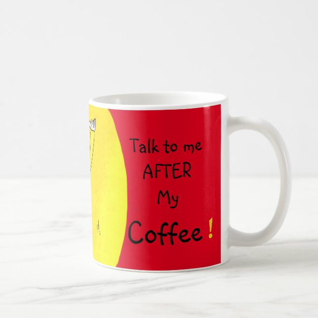 Caneca De Café Eu preciso meu café, cara lunática nervosa (Direita)