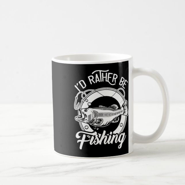 Caneca De Café Eu Preferencialmente A Pescar Para O Pescador A Pe (Direita)