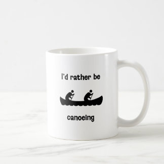 Caneca De Café Eu preferencialmente canoeing