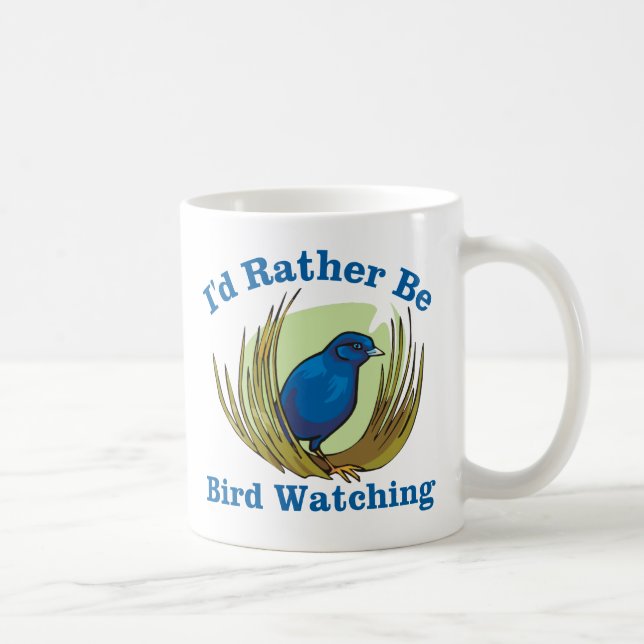 Caneca De Café Eu Preferencialmente De Estar A Ver O Pássaro (Direita)