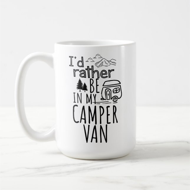 Caneca De Café Eu Preferencialmente Estar Na Minha Camper Van (Esquerda)