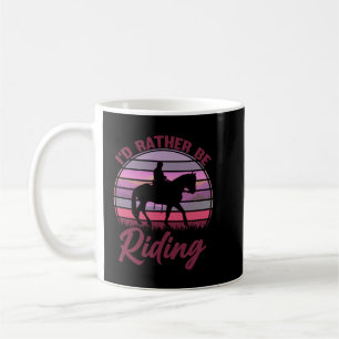 Caneca De Café Eu Preferencialmente Estaria Andando Cavalos Camis