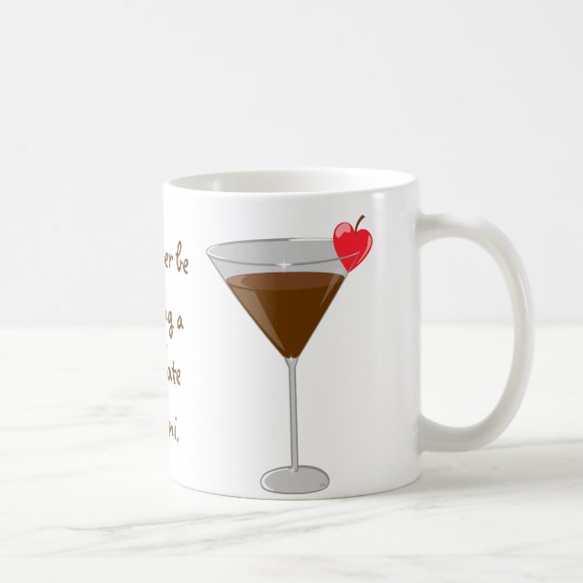 Caneca De Café "Eu preferencialmente estaria bebendo um martini (Direita)