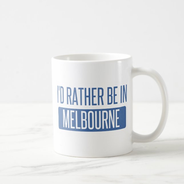 Caneca De Café Eu preferencialmente estaria em Melbourne (Direita)