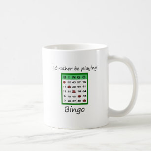 Caneca De Café Eu preferencialmente estaria jogando o bingo (o