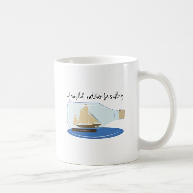 Caneca De Café Eu preferencialmente estaria navegando (Direita)