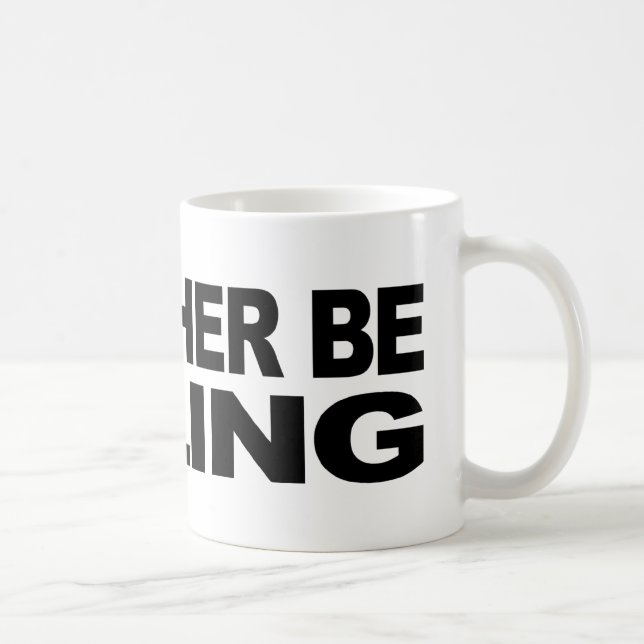 Caneca De Café Eu preferencialmente estaria navegando (Direita)