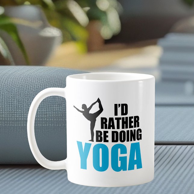 Caneca De Café Eu Preferencialmente Fazendo Yoga Cute Yogi (Criador carregado)