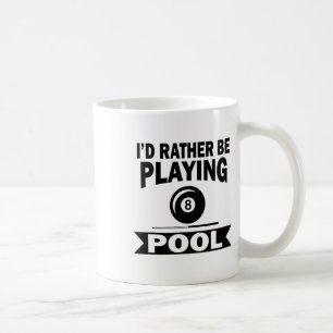 Caneca De Café Eu Preferencialmente Jogando Piscina Engraçado Pis