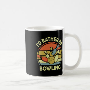 Caneca De Café Eu Preferencialmente Ser Camisa De Boliche Vintage