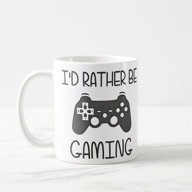 Caneca De Café Eu preferencialmente seria jogo video (Esquerda)