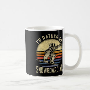 Caneca De Café Eu Preferencialmente Snowboard Vintage Para Snowbo