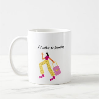 Caneca De Café Eu Preferencialmente Viajando