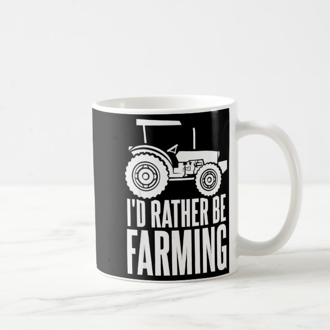 Caneca De Café Eu Preferiria Estar Agricultando Presentes Engraça (Direita)