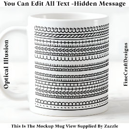 Caneca De Café Eu Preferiria Estar Criando Mensagem Oculta 087 En