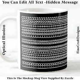 Caneca De Café Eu Preferiria Estar Criando Mensagem Oculta 087W C