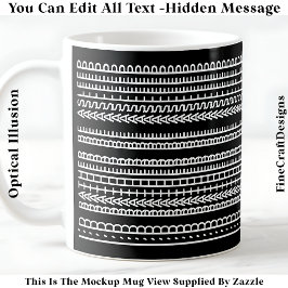 Caneca De Café Eu Preferiria Estar Dormindo Mensagem Oculta 086W 