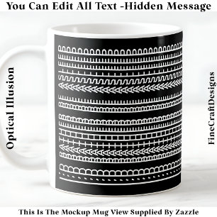 Caneca De Café Eu Preferiria Estar Dormindo Mensagem Oculta 086W