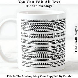 Caneca De Café Eu Preferiria Estar Em Casa Mensagem Oculta 084 Di