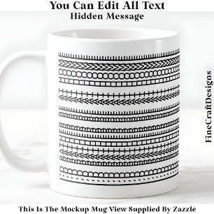Caneca De Café Eu Preferiria Estar Em Casa Mensagem Oculta 084 Di