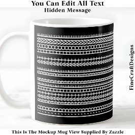 Caneca De Café Eu Preferiria Estar Em Casa Mensagem Oculta 084W C