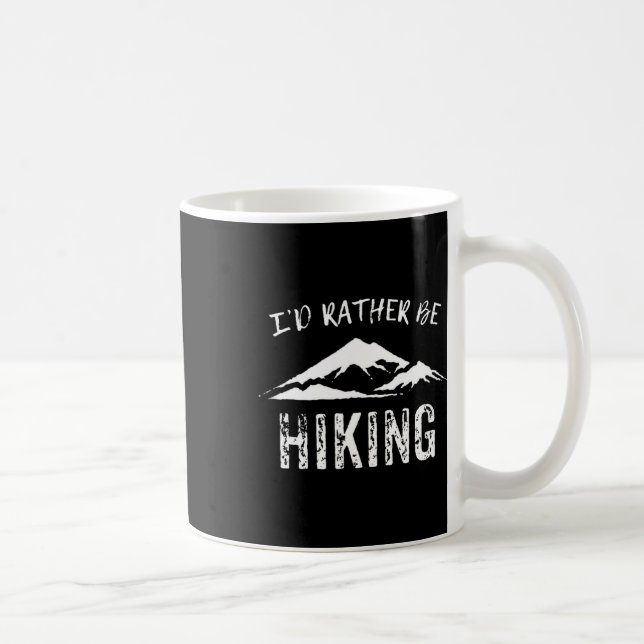 Caneca De Café Eu Preferiria Estar Fazendo Trilhas (Direita)