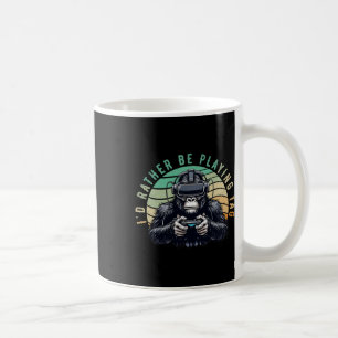 Caneca De Café Eu Preferiria Estar Jogando Tag Monke Tag Vr Monke