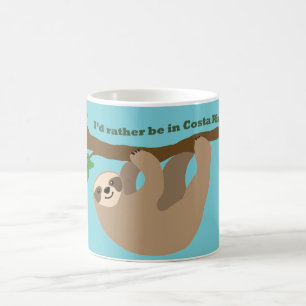 Caneca De Café Eu preferiria estar na Costa Rica
