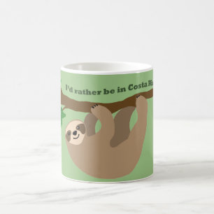 Caneca De Café Eu preferiria estar na Costa Rica