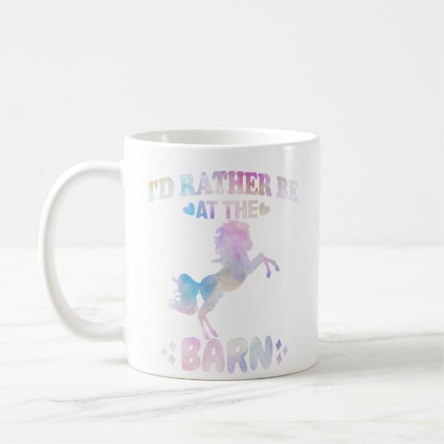 Caneca De Café Eu Preferiria Estar No Celeiro   (Esquerda)