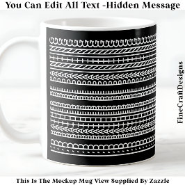 Caneca De Café Eu Preferiria Estar Pintando Mensagem Oculta 088W 