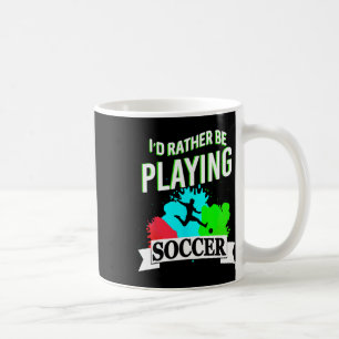Caneca De Café Eu Prefiro Jogar Futebol Engraçada Expressão Atlét