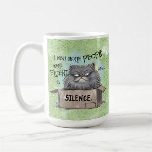 Caneca De Café Eu queria que mais pessoas fossem fluentes