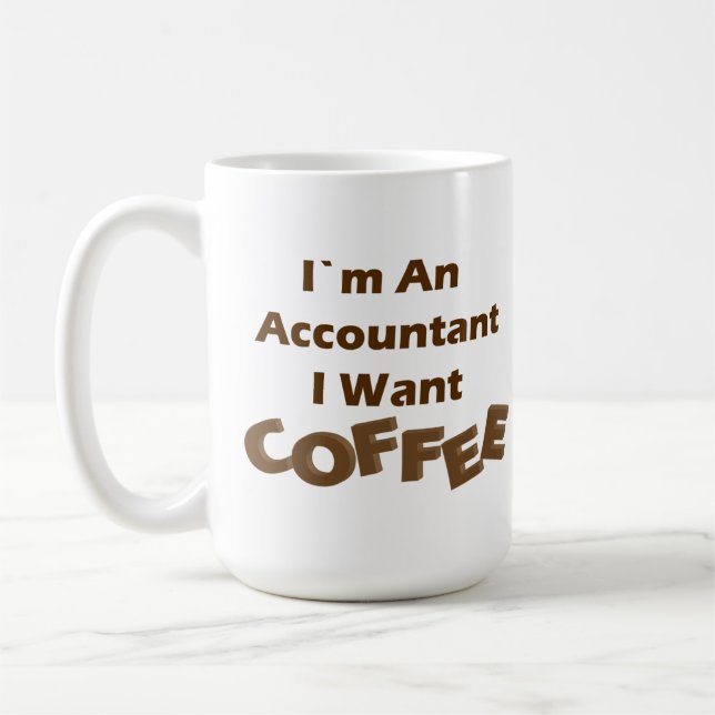 Caneca De Café Eu quero o café (Esquerda)