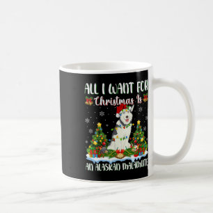 Caneca De Café Eu Quero O Natal É Um Malamute Dog Xma