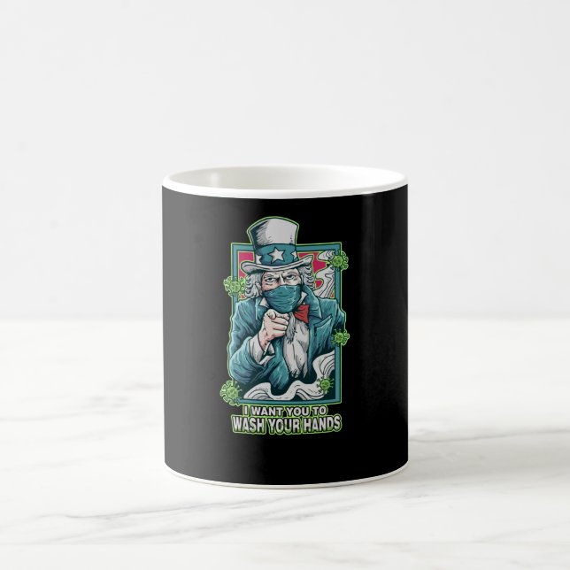 Caneca De Café eu quero que você lave suas mãos (Centro)