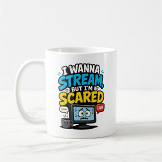 Caneca De Café Eu Quero Transmitir Mas Estou com Medo de Jogar