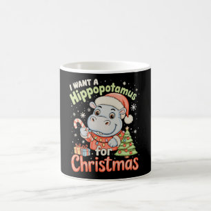 Caneca De Café Eu Quero Um Hipopótamo Para O Natal Hipopótamo Nat