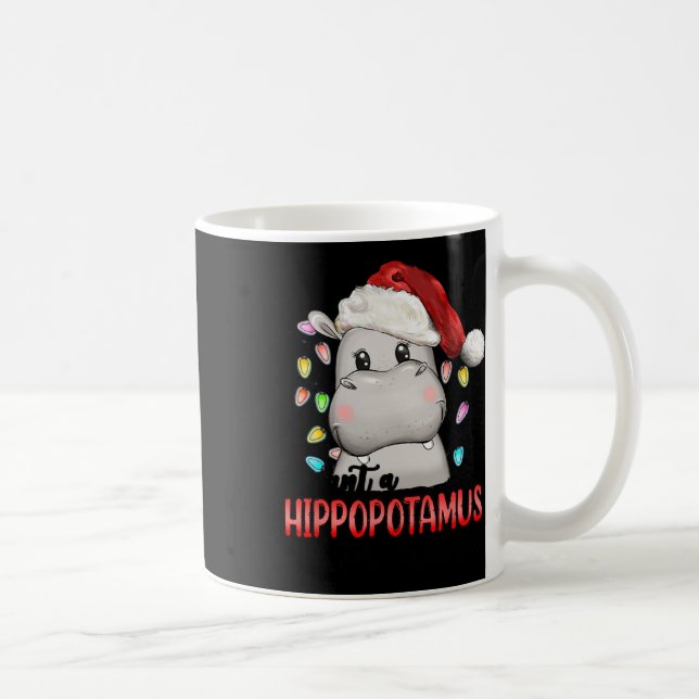 Caneca De Café Eu Quero Um Hippopotamus Para O Natal Xmas Hippo L (Direita)