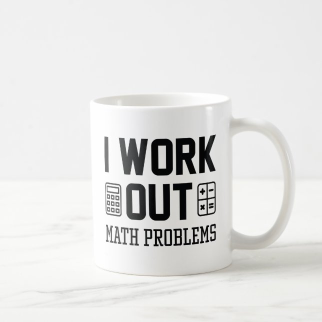 Caneca De Café Eu resolvo problemas de matemática (Direita)